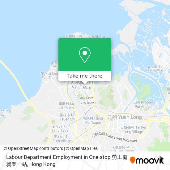 Labour Department Employment in One-stop 勞工處就業一站 map