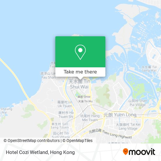 Hotel Cozi Wetland map