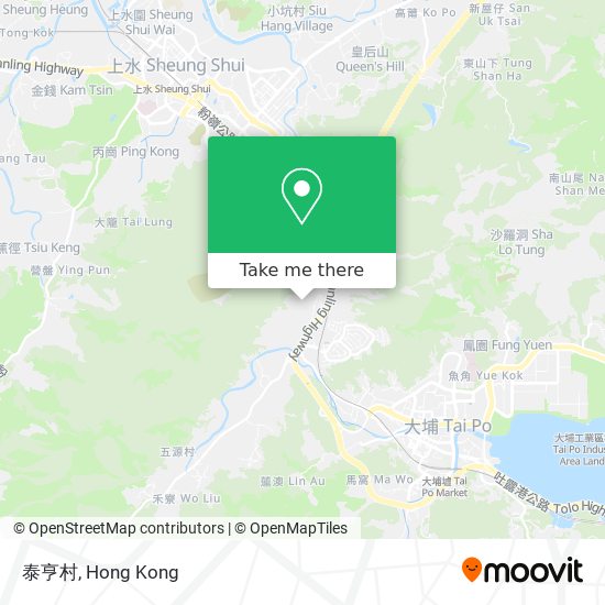 泰亨村地圖