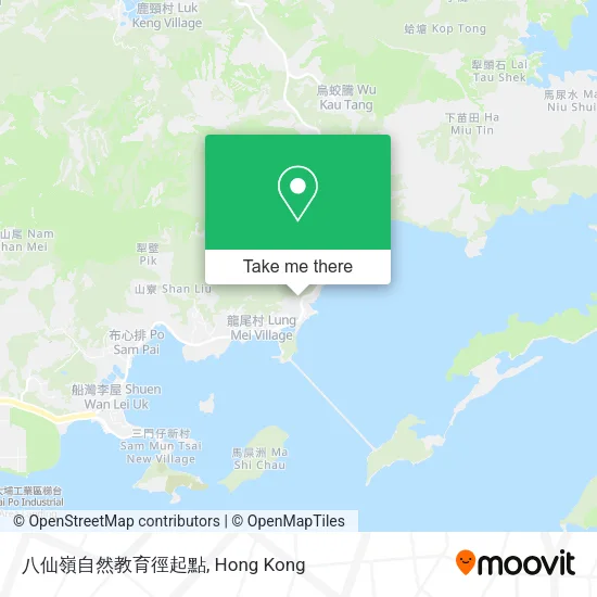 八仙嶺自然教育徑起點地圖
