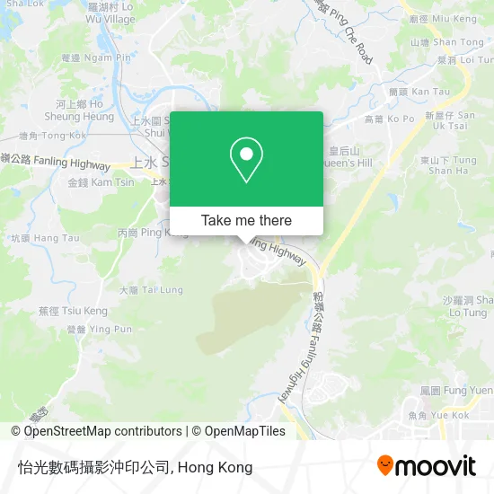 怡光數碼攝影沖印公司地圖