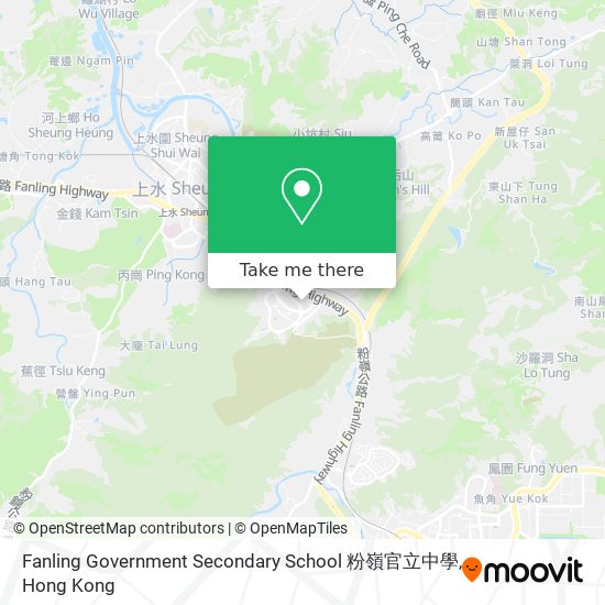 Fanling Government Secondary School 粉嶺官立中學 map