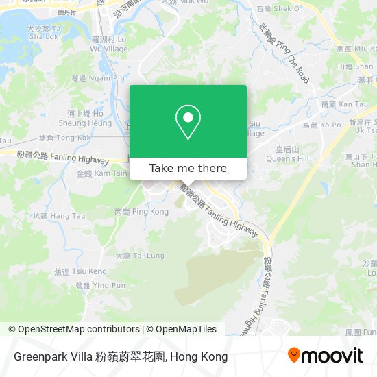 Greenpark Villa 粉嶺蔚翠花園地圖