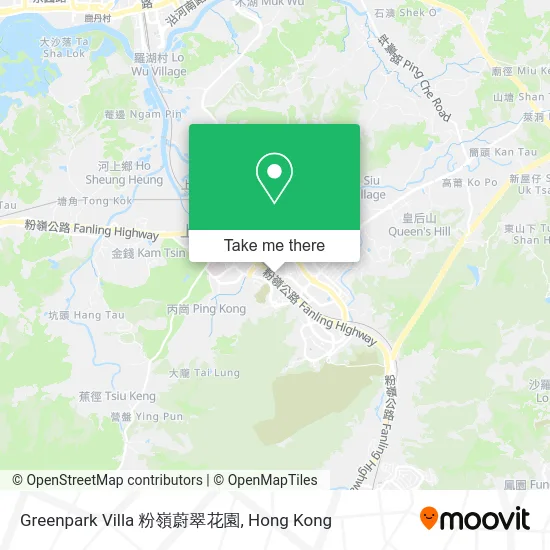 Greenpark Villa 粉嶺蔚翠花園 map