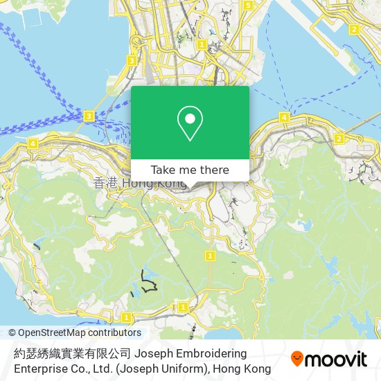 約瑟綉織實業有限公司 Joseph Embroidering Enterprise Co., Ltd. (Joseph Uniform) map