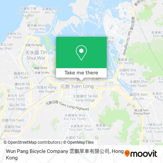 Wun Pang Bicycle Company 雲鵬單車有限公司 map