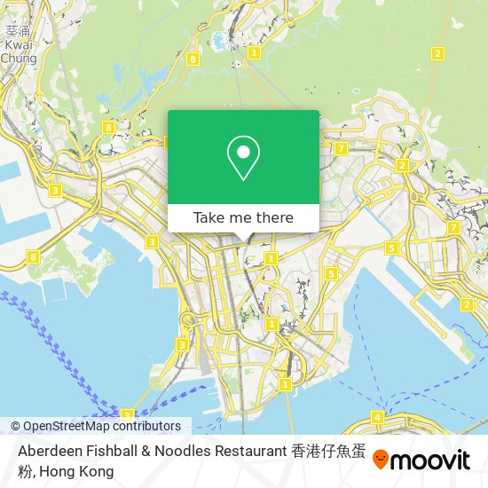 Aberdeen Fishball & Noodles Restaurant 香港仔魚蛋粉地圖