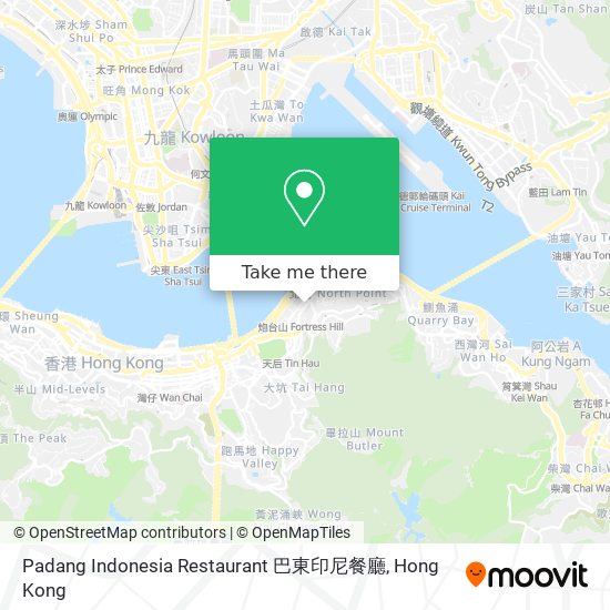 Padang Indonesia Restaurant 巴東印尼餐廳 map