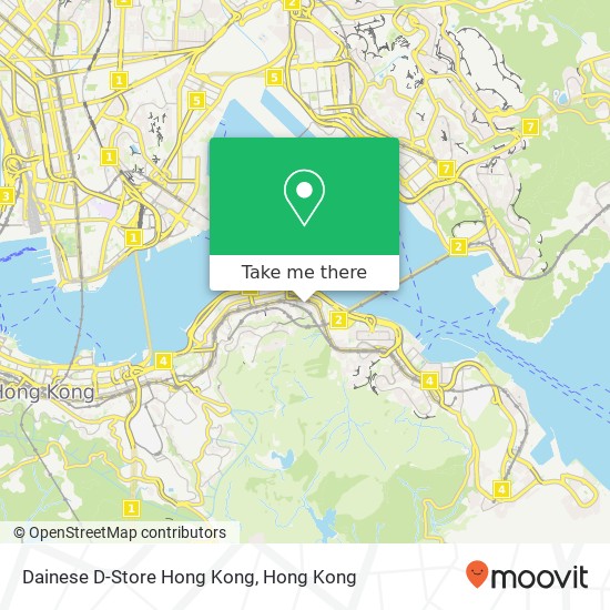 Dainese D-Store Hong Kong地圖