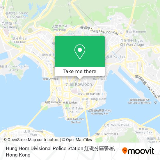 Hung Hom Divisional Police Station 紅磡分區警署 map