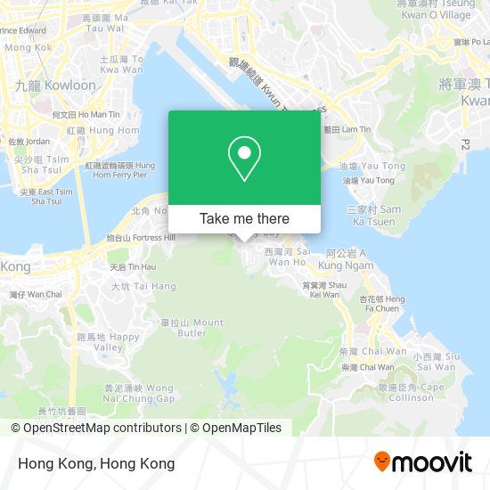 Hong Kong map