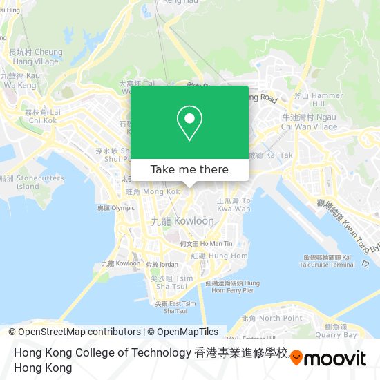 Hong Kong College of Technology 香港專業進修學校地圖