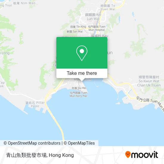 青山魚類批發市場 map