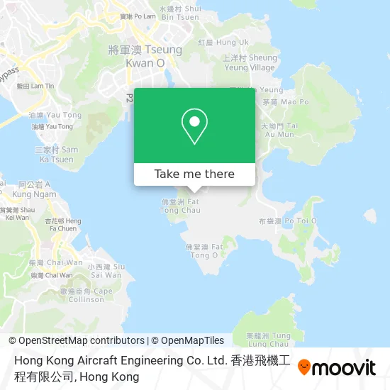 Hong Kong Aircraft Engineering Co. Ltd. 香港飛機工程有限公司地圖