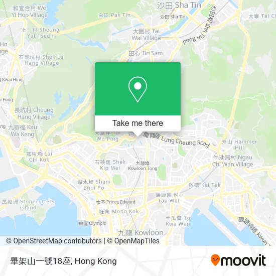 畢架山一號18座地圖