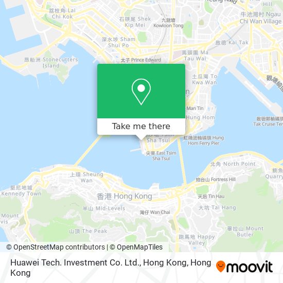 Huawei Tech. Investment Co. Ltd., Hong Kong地圖