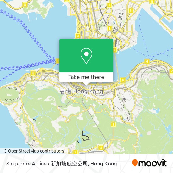 Singapore Airlines 新加坡航空公司 map