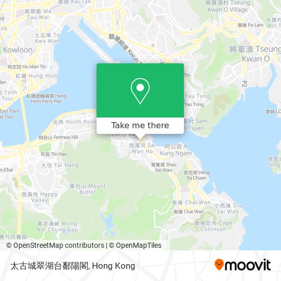 太古城翠湖台鄱陽閣地圖