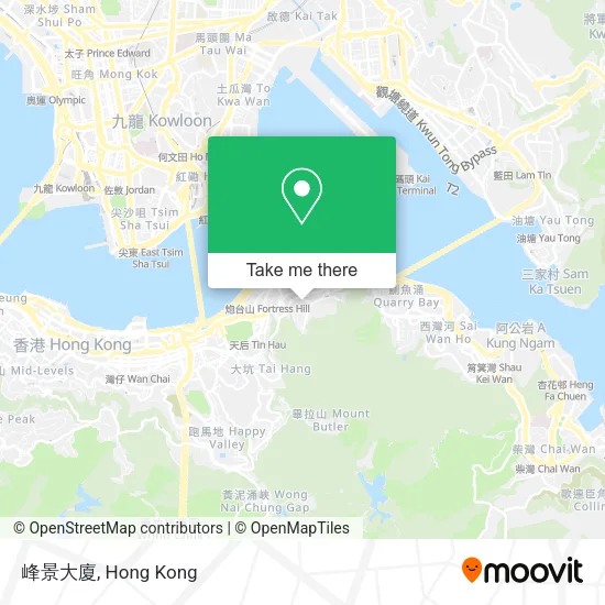 峰景大廈地圖