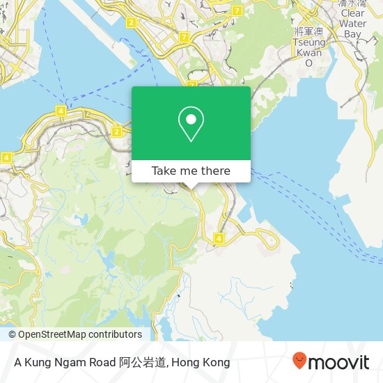 A Kung Ngam Road 阿公岩道地圖