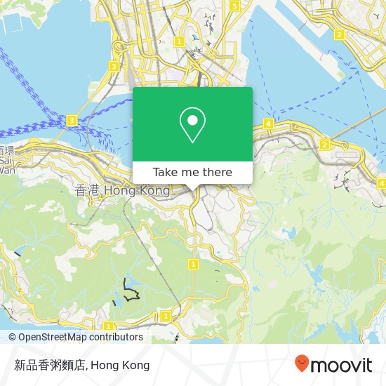 新品香粥麵店 map