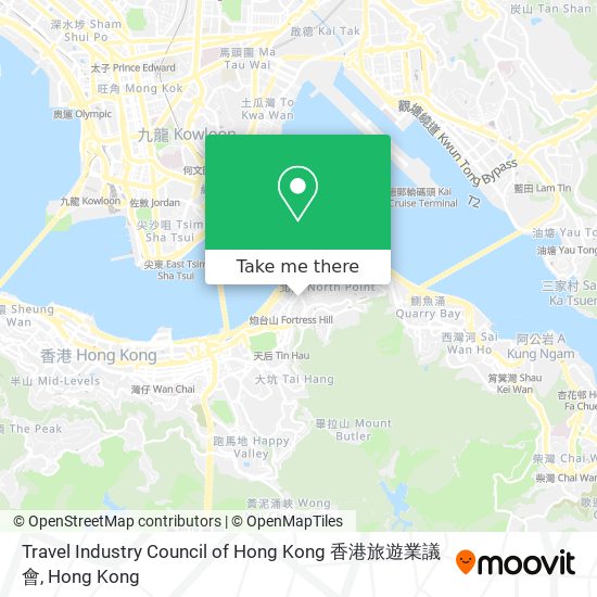 Travel Industry Council of Hong Kong 香港旅遊業議會 map