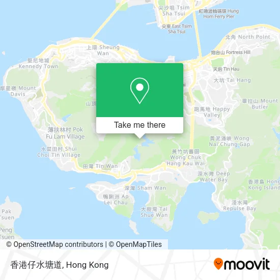 香港仔水塘道地圖