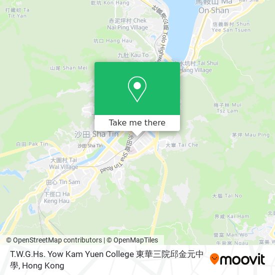 T.W.G.Hs. Yow Kam Yuen College 東華三院邱金元中學 map