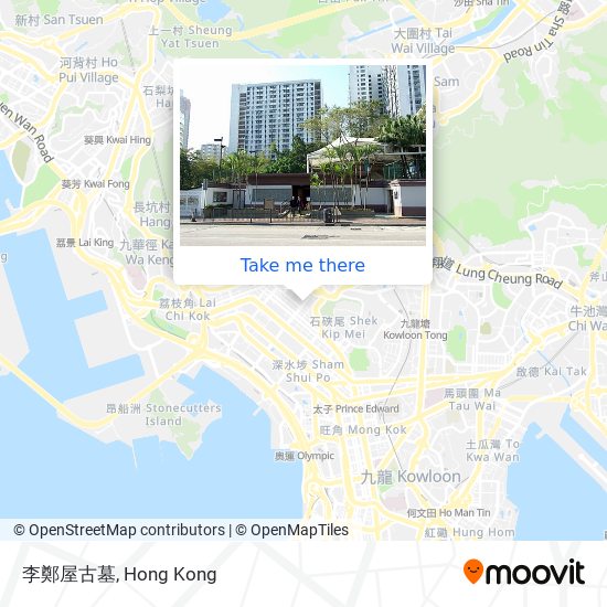 李鄭屋古墓地圖
