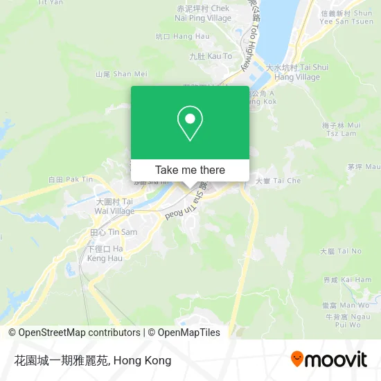 花園城一期雅麗苑地圖
