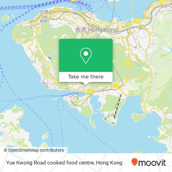 Yue Kwong Road cooked food centre map