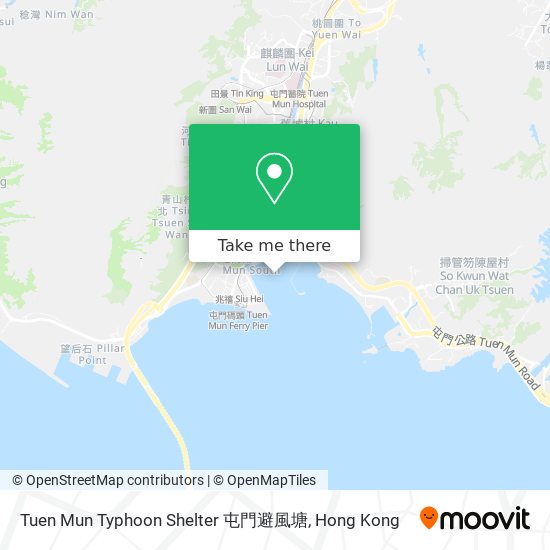 Tuen Mun Typhoon Shelter 屯門避風塘地圖