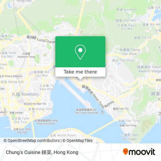 Chung's Cuisine 鍾菜地圖