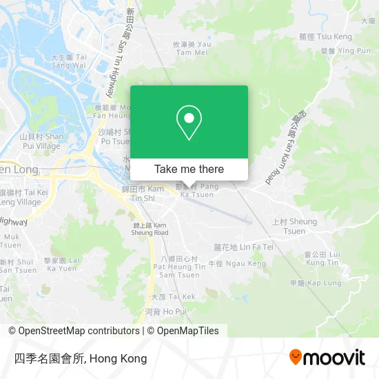 四季名園會所 map