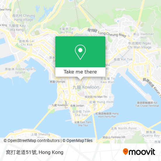 窩打老道51號地圖