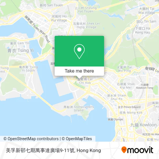美孚新邨七期萬事達廣場9-11號地圖