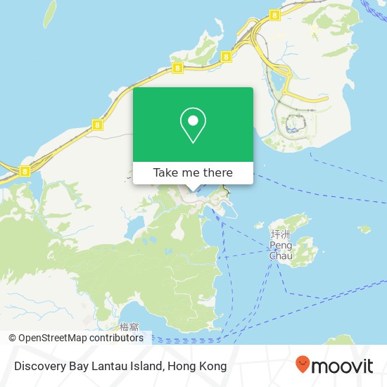 Discovery Bay Lantau Island map
