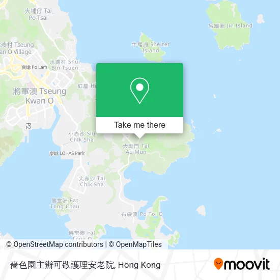 嗇色園主辦可敬護理安老院地圖