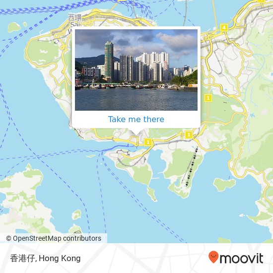 香港仔 map