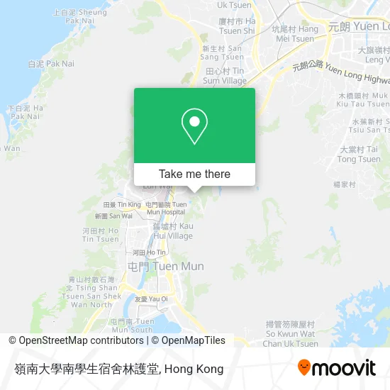 嶺南大學南學生宿舍林護堂地圖