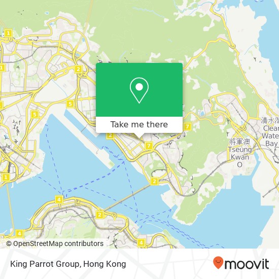 King Parrot Group map