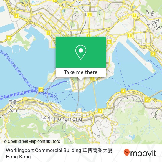 Workingport Commercial Building 華博商業大廈地圖