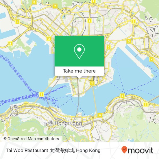 Tai Woo Restaurant 太湖海鮮城 map