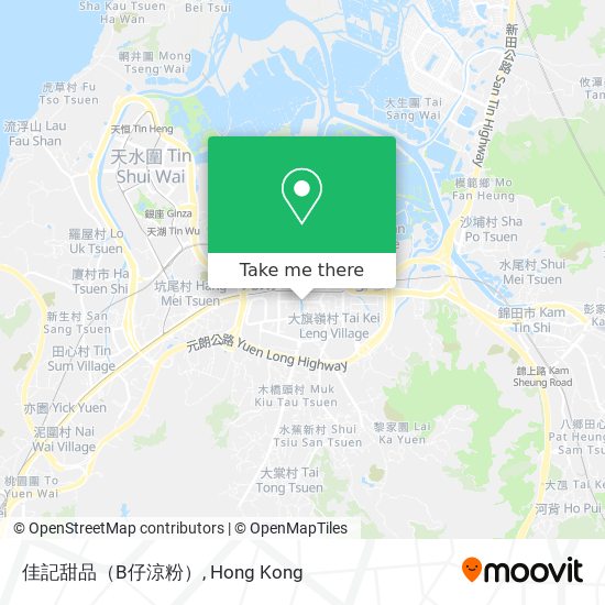 佳記甜品（B仔涼粉） map