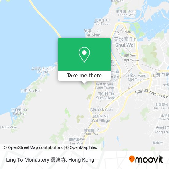 Ling To Monastery 靈渡寺 map