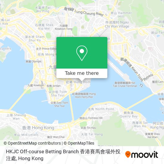 HKJC Off-course Betting Branch 香港賽馬會場外投注處地圖