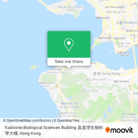 Kadoorie Biological Sciences Building 嘉道理生物科學大樓 map