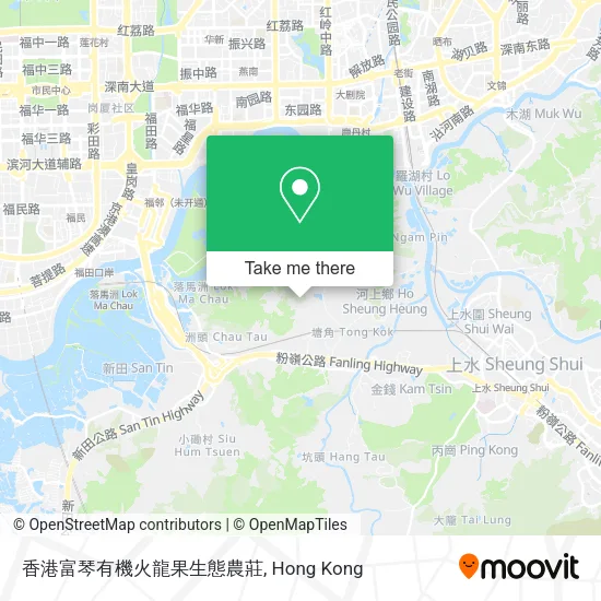 香港富琴有機火龍果生態農莊地圖