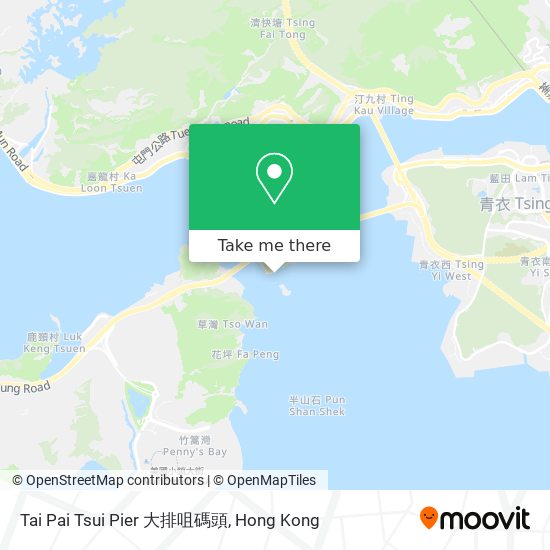Tai Pai Tsui Pier 大排咀碼頭地圖
