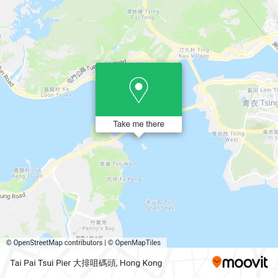 Tai Pai Tsui Pier 大排咀碼頭 map